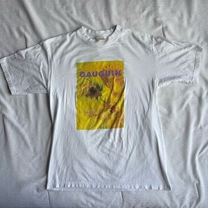 Van Gogh x Paul Gauguin 2002 Y2K Vintage Museum Exhibition T-Shirt Size Medium